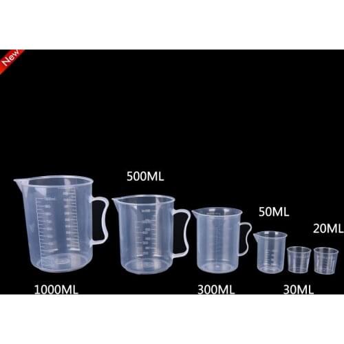 Reusable 20/30/50/300/500/1000ML Measuring Cup Jug Graduated Surface Container Kitchen Tool Measuring Jugs