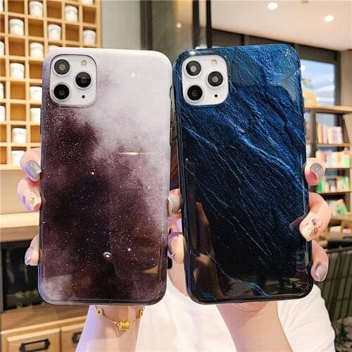 Marble iPhone 11 Case/iPhone 12Plus Case, Full-Body Protection Glossy Soft Rugged Bumper Shockproof Cover