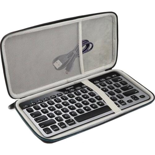 Newest Hard Waterproof Travel Storage Cover Carrying Case Bag for Logitech K810 920-004292 K811 920-004161 Bluetooth Keyboard