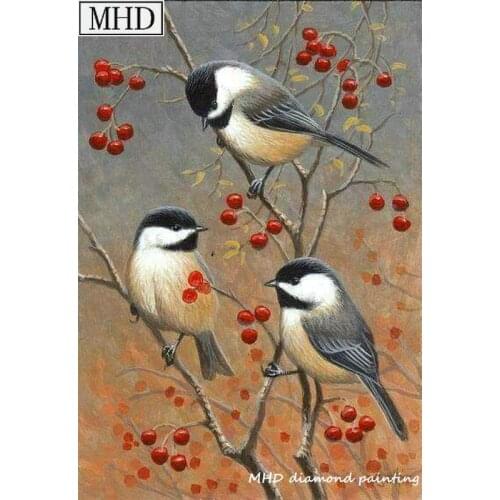 Full round drill 5d diy diamond painting cross stitch sparrow bird kit 3D diamond mosaic home decoration gift