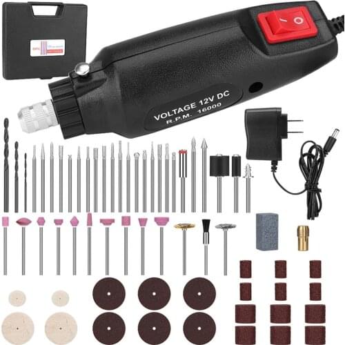 60 in 1 Mini Electric Grinder Drill Grinding Machine Rotary Tool Accessories Set