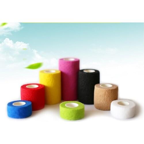 2/3/5pcs Self Adhesive White Bandage Elastic Stretch Wrap Tape Hand Wrist Finger Thumb First Aid Kit Sports Emergency Kits