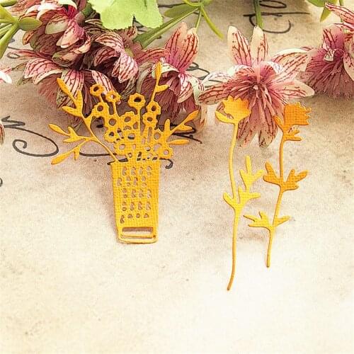 Flower basket Cutting dies metal crafts paper die-cutting /DIY embossing Easter and New Year Scrapbooking