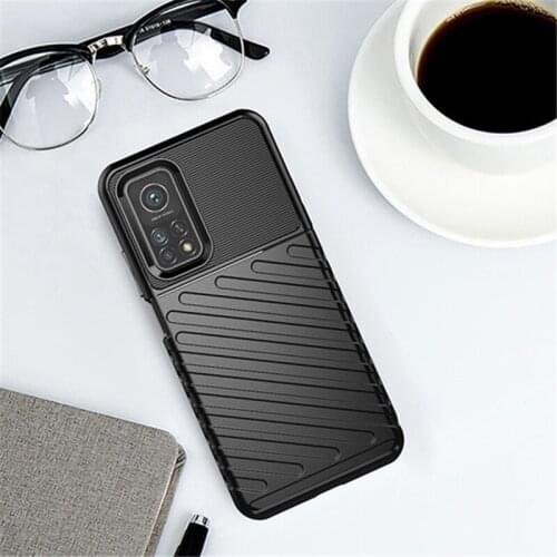 Rugged Fiber Shield Cover For Xiaomi Mi 10T Pro 5G Case Carbon Fiber Cover For Xiaomi Mi 10T Pro 5G Case For Mi 10T Pro 5G Case