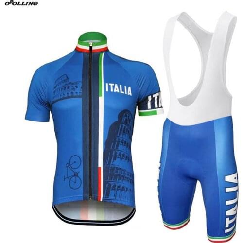 Multi Types New CLASSICAL ITALIA Team Cycling Set Bib Customized Road Mountain Race OROLLING