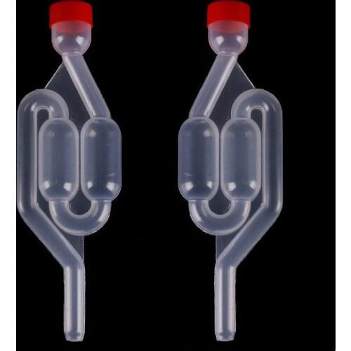 Homemade Airlock S-Shape Water Sealed Exhaust Valve Seal Check Valve Wine Beer Vent Valves Fermenter Tool Winemaking Accessories
