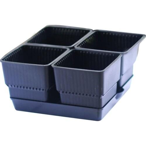 Mesh Pot Plastic Orchid Container Flower Planter Decoration Gardening Decor With Tray