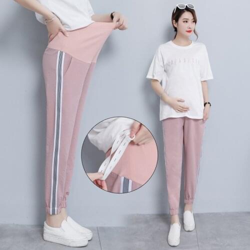 Belly Lift Maternity Pants Spring and Summer Fashion Stretch Fabric Maternity Pants Slim Maternity Pants