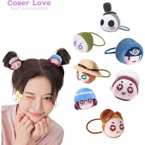Identity V Plush doll hair rope ring Emma Woods Naib Eli Clark Marta Betanfeld Joker Helena Adams Emily Dyer Cosplay headwear