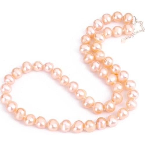 Choker Necklace Hot Long Pearl Necklace Natural Freshwater Fine Jewelry For Womens Party Or Bride Free Shipping Necklace Pearl