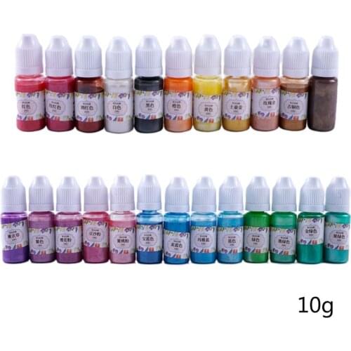 24 Colors Epoxy Pigment UV Resin Coloring Dye Liquid Colorant Glitter Fillings for DIY Handmade Jewelry Making Crafts Accessorie