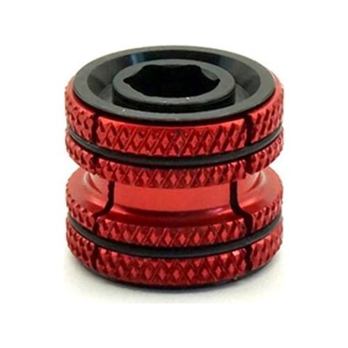 Aluminum Alloy Bike Bicycle Headset Expander Plug for 28.6mm 1 1/8 Inch Steerer Carbon Fork MTB Road Bike Headsets Plugs-Red