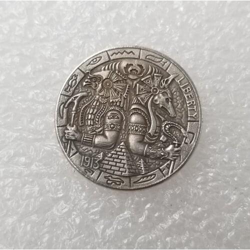 American 1913 Rangers Buffalo Silver Plated Commemorative Coin Collection Commemorative Coin Gift Challenge Coin