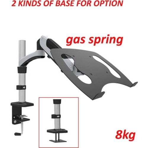 GM112-LP30 full motion aluminum gas spring dual arm lcd monitor desktop Mount swivel clamp