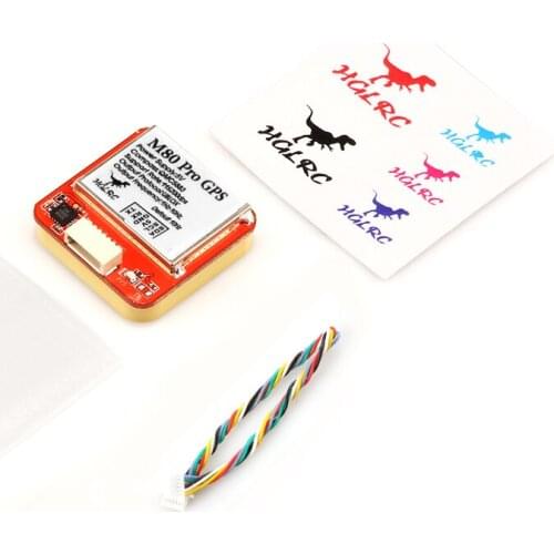 HGLRC M80 PRO GLONASS GALILEO QZSS SBAS BDS GPS Module QMC5883 Compass Gain Antenna for RC Airplane FPV Long Range Drones