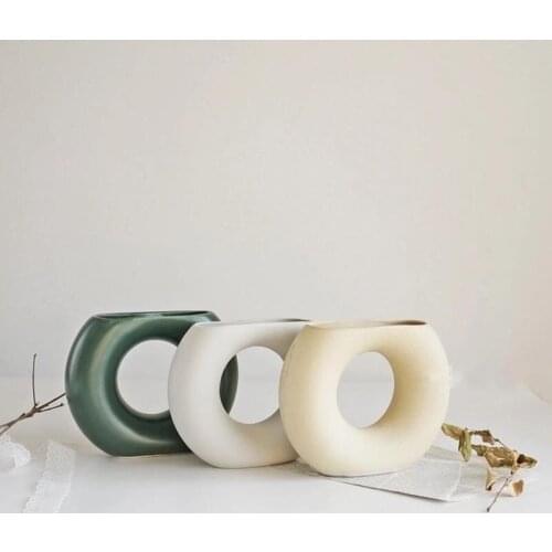 Korea Nordic Ceramic Vase Home Decor Decoration Homestay Cafe Studio Chic