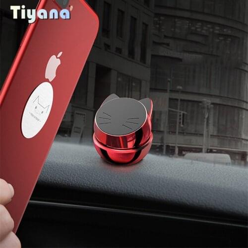 Creative Car Mini Suction Cup Type For Car Magnetic Magnet Base Navigation Universal Model 360° Rotating Mobile Phone Holder 5