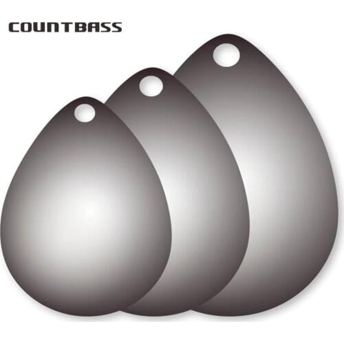 50pcs Size 0-6 Nickel Plating Steel Colorado Spinner Blades Smooth Finish For Spinnerbaits Fishing Lure Making Parts Component