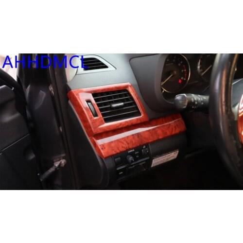 Car Interior Mouldings Modification Interior Sequins Decorative Trim Mahogany For Subaru Outback Legacy 2010 2011 2012 2013 2014