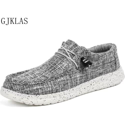 Summer Men Canvas Shoes Espadrilles Breathable Casual Shoes Men Loafers Comfortable Ultralight Lazy Boat Shoes Plus Size 45 46