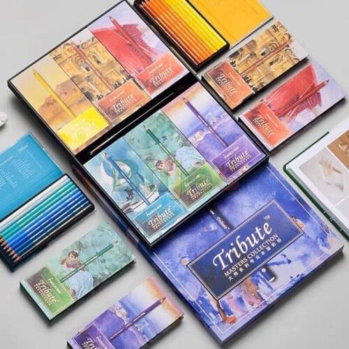 Marco Tribute 60 Colors Artist Aqua Color Pencil Set,Professional Fine Art Water Drawing,Colored Pencils,Colorful and Bright