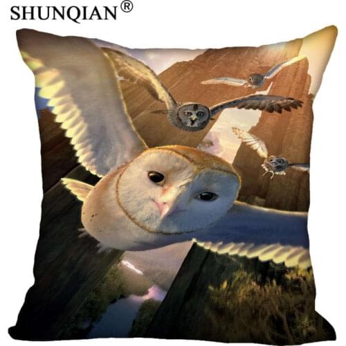 New Home pillow Cover Legend of the Guardians owl Pillowcase Zippered Two Sides Print Cuatom pillow cases House de Coussin