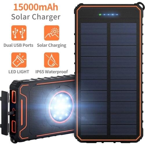 New Style Camping Light Triple Protection 15000 MA Solar Charging Unit Camping Light Mobile Power Camping Lantern