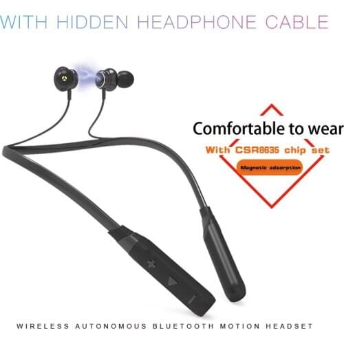Wholesale 30/KPHRTEK SC-J16 wireless bluetooth headset neck hanging neck bluetooth 5.0 sports binaural magnetic stereo in-ear