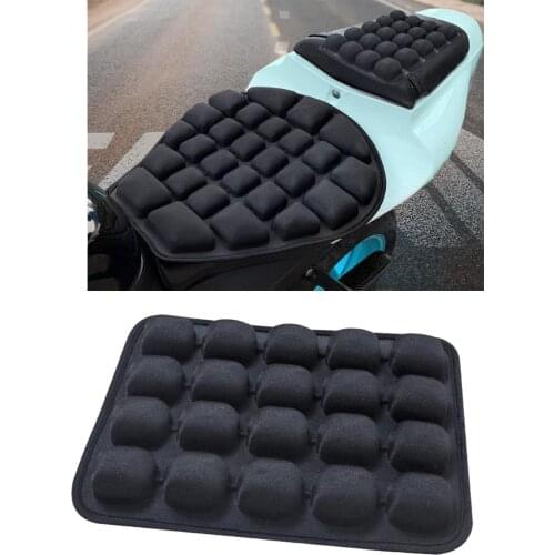 Motorcycle Rear Seat Cushion Air Pad Universal 3D Rear Seat Cushion Inflatable Cooling Pad Cycling Saddle Seat Cushion