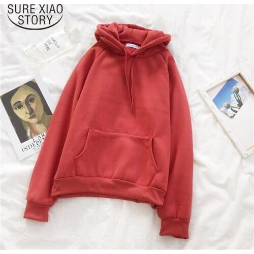 Casual Solid Hoodies Women 2020 Winter Women Fleece Hoodies Sweatshirt Women Plus Size 5XL Pullover Jacket Ladies Clothing 11999
