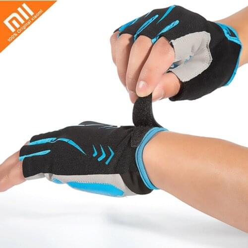 Xiaomi Shockproof Riding Gloves Breathable Sweat-wicking Cycling Gloves Shock-absorbing Comfortable Half-finger Fitness Gloves