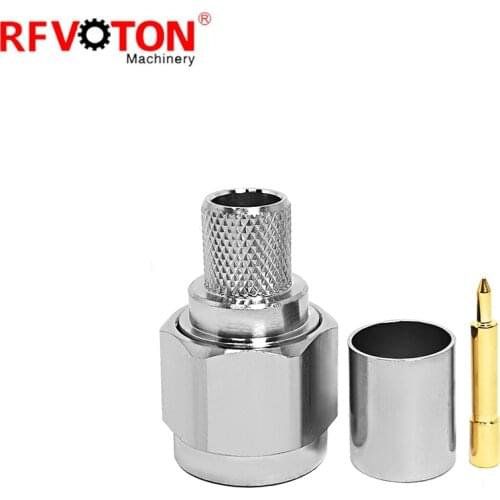 Free shipping 10Pieces 0-6Ghz RF male Connector N plug straight for KMR400 Coaxial Cable