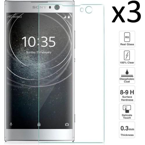 Sony Xperia XA2 Set 3 pieces tempered glass screen protector