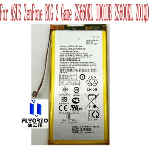 New High Quality 6000mAh C11P1901 Battery For ASUS ZenFone ROG 2 Game ZS660KL I001DB ZS600KL Z01QD Mobile Phone