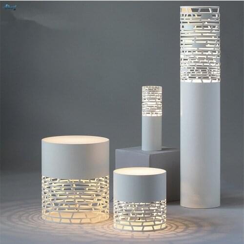 Modern Hollow Cutout Standing Floor Lamps Living Room Bedroom Coffee Table Place Nordic Sofa Bedside Table Floor Lights Fixtures