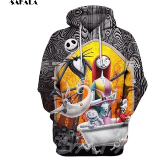 Halloween Girl Skull 3D Printed Hoodie Man Female Zipper Pullover Sweatshirt Hooded Jersey Streetwear Tracksuits