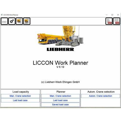 Liebherr LICCON Universal Work Planner V6.19 LG1750_2020 750 ton