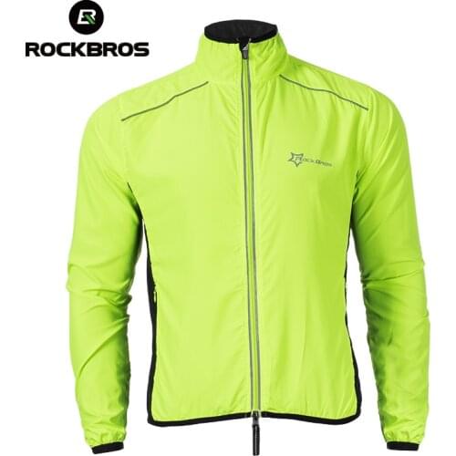 ROCKBROS Bicycle Jackets Men Women Spring Summer Windproof Bicycle Jersey Outdoor Reflective Waterproof Cycling Tops Coats