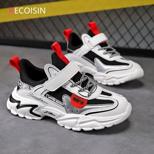 RECOISIN 2021 Spring Children Sneakers Fashion Casual Breathable Mesh Sports Shoes For Boys Running Kids Shoes Chaussure Enfant