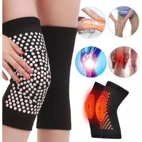 1 Pair Dot Matrix Self Heating Knee Pads Brace Sports Kneepad Tourmaline Knee Support for Arthritis Joint Pain Relief Recovery