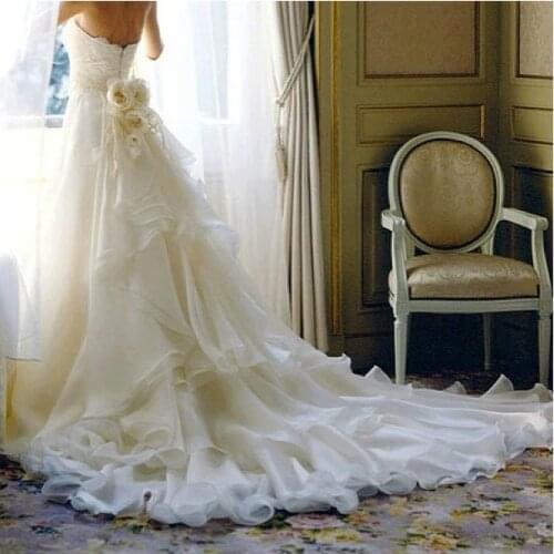 2021 New Style Custom made color size wedding Dresses A line