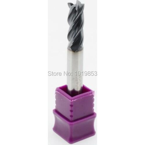 4pcs CGS-460 6X6X50L HRC55 SOLID tungsten carbide end mill for stainless steel