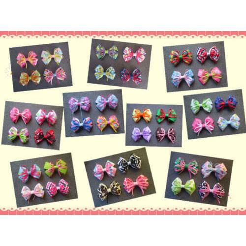 40pcs BLESSING Happy Girl 3" Boutique Butterfly Hair Bow Clip Hand Customize Hair Accessories Free Shipping