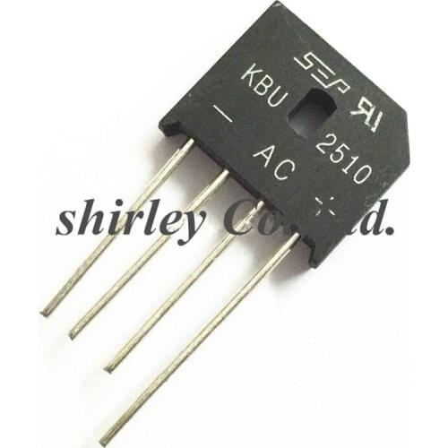 Free shiiping 20PCS Ballasts KBU2510 DIP 20A 1000V KBU 2510 diode bridge rectifier new and original