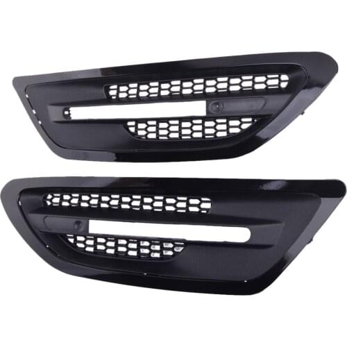 Beler 1 Pair Car Side Fender Grille Air Vent Outlet Trim Cover Fit for BMW 5-Series F10 M5 Sedan 2011-2013 2014 2015 2016 2017