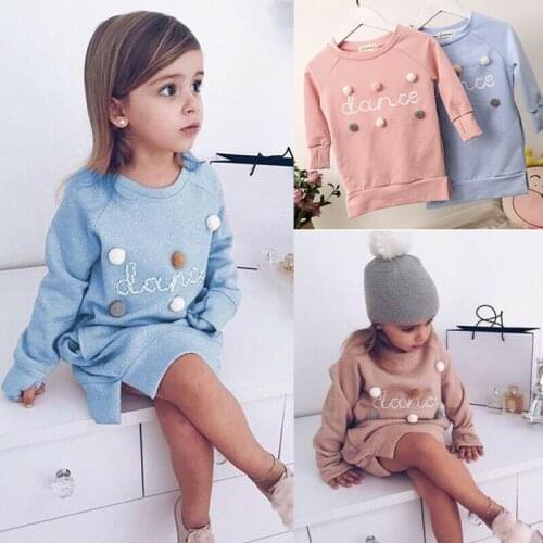 Free shipping Toddler Kids Girl Dress Children Clothing Cotton Warm Sweater Kids Sweater Dress
