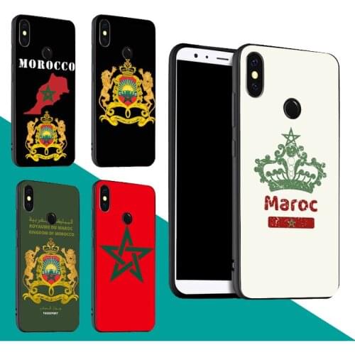 Morocco Flag Coat Of Arms Case For Xiaomi Redmi Note 9 7 8 Pro 9S 8T 9A 9C Mi Note 10 Lite A3 For POCO X3 F2 Pro