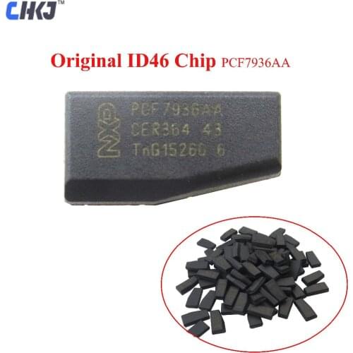 CHKJ 10PCS/LOT Car Key Chips Blank ID46 Transponder Chip Carbon PCF7936AA Auto Chip Better Than PCF7936AS Chip Free Shipping