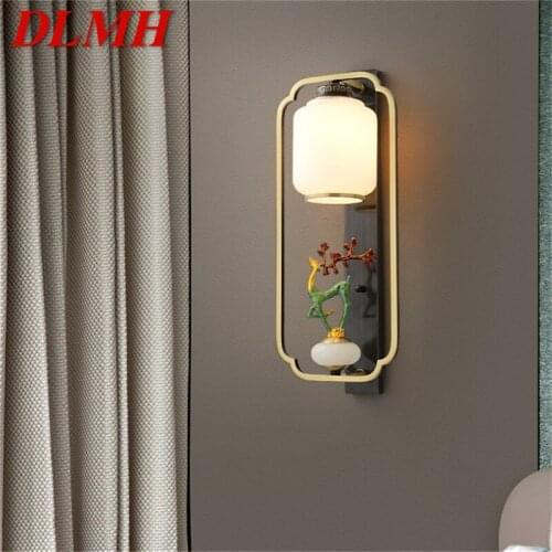 DLMH Copper Home Wall Lamps Fixture Indoor Contemporary Luxury Design Sconce Light For Living Room Corridor