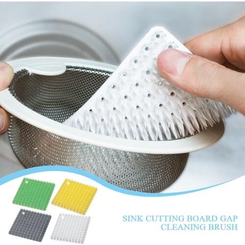 Durable Kitchen Sink Chopping Block Cleaning Brush Carrot Potato Bendable Cleaning Brush Gap Brush Wear Resistance